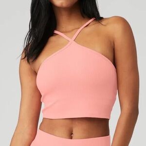 Alo Goddesses Ribbed Cross Tank